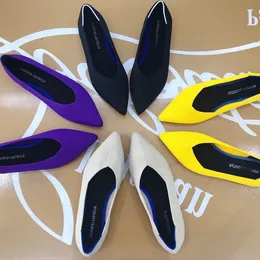 Women Flats Dance 622 Stretch Sticked Mixed Color Moccasins andningsbara mysiga arbetsskor Kort mode damer Ljus Kör Loafers 230411