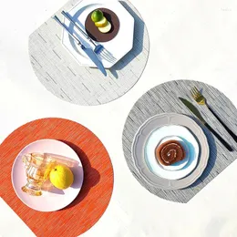 Bord Mattor Semicircle PVC Table Seware Mat Isolation Placemat El Home Creative Coasters Ins Style