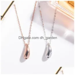 Pendant Necklaces Sterling Sier Necklace The New Drop Shape Original Charm Pendant Jewelry. Classic Logo Ladies Gift Drop De Dhgarden Dhq0F