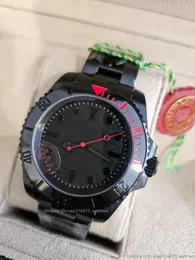 Orologio da uomo 40 mm nero opaco con specchio zaffiro, movimento meccanico automatico, orologi, orologio da coppia impermeabile in acciaio inossidabile elettrolitico, di alta qualità