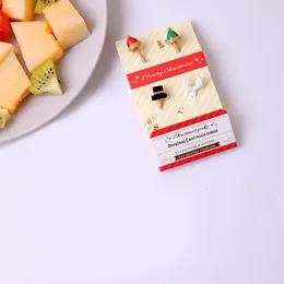Gafflar kaka dekorera gaffel papper sylt kreativ och intressant känslig beröring användning med förtroende hållbart bento tecken fruktplast