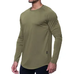 lu Männer Yoga Outfit Sport Langarm T-Shirt Herren Sport Stil Enge Training Fitness Kleidung Elastisch Schnell Trocknend Tragen Sie warm