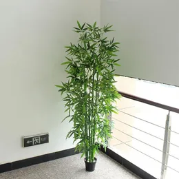 artificial bamboo 6pcs 150cm 180cm fake bamboo without pot greenery office living room decoration fake plant289b