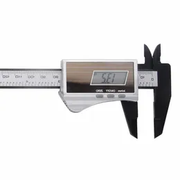 Freeshipping Solar Digital Caliper 0-150mm Carbon Fiber Vernier Caliper Measuring Tools For jewelry Magnetic Objects And Charged Object Hicj