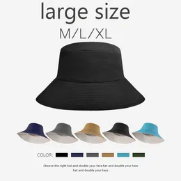 Stingy Brim Hats Reversible XL 63cm Großer Fischerhut Männer Frauen Sommer Großer Kopf Fischerhut Unisex Japanischer Sonnenschutz Bob Panama Sonnenhut 230411