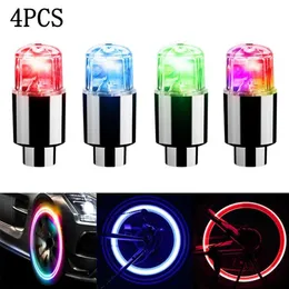 New 4Pcs Tire Valve Cap Lights Durable Tire Lights For Car Air Valve Caps With Lights For Motorcycles Bicycles Electric Vehicles