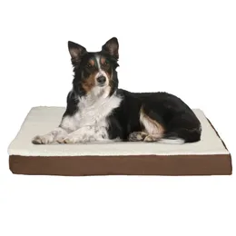 ручки для конур Ortic Dog Bed 2-слойная подушка из пены с эффектом памяти, которую можно стирать в машине. Кровать для домашних животных 36x27 подходит для больших собак весом 65 фунтов 231110