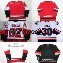 Weng # 32 Oskar Osala Charlotte Checkers Jersey de hockey juvenil para mujer para hombre 30 Matt Zaba Personalizado 100% bordado cusotm cualquier nombre cualquier número