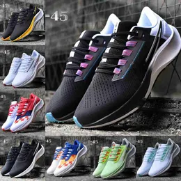Zoom Pegasus 38 Running Shoes Generation Knitted Mesh Fashion Womens Mens Metal Black and White Pink Green Brown Black Trainers Sports Runner Sneakers Size 39-45