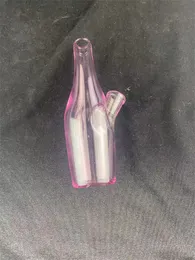 Glass Hookah Oil Rig Bong, Purple Sake Bottle, 10mm Joint Factory Direktförsäljning Välkommen till beställning