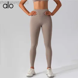 Desginer Aloo Yoga Fitness Pants 여성의 높은 허리 복부 고관절 리프트 누드 바지 모양의 형성 및 타이트한 스웨트 팬츠