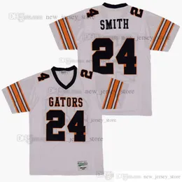 DIY Design Retro Film EMMITT SMITH 24# HIGH SCHOOL Jersey Individuell genähte College-Football-Trikots