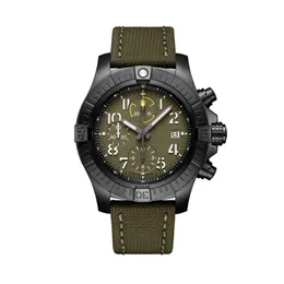 U1 Top AAA lyxklockor Brietling Super Avenger II 1884 Designerklocka Man Automatisk klocka Mekanisk Quartzurverk Fullt fungerande WHK7 Armbandsur Montre Luxe