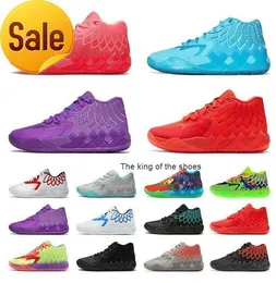 2023mb.01 Shoesmbs Rode Shoes new LaMelo Ball Shoes rick и Morty MB 01 Мужчина повседневная обувь Queen City Rock Ridge Red не отсюда Triple Black UNC White