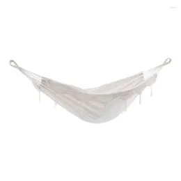 Camp Furniture Brazilian Style Hammock - Double (Natural With Fringe) Outdoor Chair