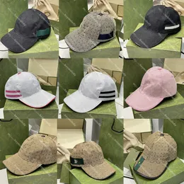 Wysokiej jakości czapki uliczne projektant G Baseball Hats Mens Womens Sport Caps 12 kolorów para czapki Casquette Regulowany kapelusz