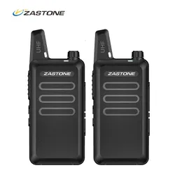 Andra sportartiklar 2st Zastone X6 Mini Walkie Talkie Kids UHF Raido Walkietalkie 400MHz Two Way Radio FM Ricetrasmettitore USB Communicator 231110