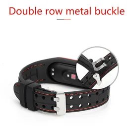 Produktbild von CZhkg Silikon Armband Für Xiaomi Mi Band 7/6/5 – Rutschfest, Verstellbar, 8 Farben, Ersatzarmband