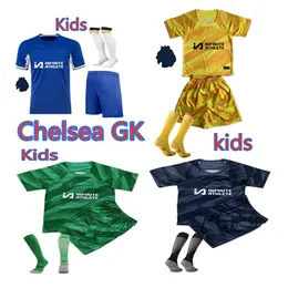 Kids goalkeeper 1# Sanchez soccer jerseys 23 24 CFC CAICEDO Nkunku Jackson Enzo Mudryk JAMES STERLING Cucurella Chukwuemeka 2024 Ugochukwu Football kits
