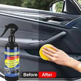 New Car Plastic Restorer Back To Black Gloss Car Cleaning Products Plastic Leather Restore Auto Polish And Repair Coating Renovator