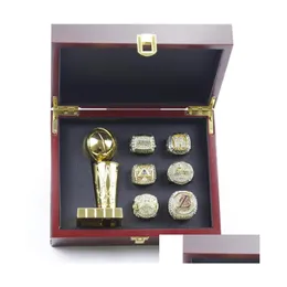 6pcs LK Basket Bryant Champions Championship Ring مع Wooden Box Trophy Men Gen Women Boy Fan Do Gift 2023 Hi Dhsfg