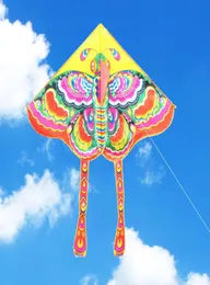 90x50 cm kolorowy motyl latawiec na zewnątrz składany jasny materiał ogrodowy Kide Kites Outdoor Latające zabawki dla dzieci zabawki latawce 42997099