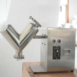 V-formade örter kemiska pulvergranulära mixer rostfritt stål V-formade mixerlaboratorium