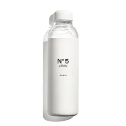 デザイナーNo 5 Leau Glass Water Bottles 590ml CupsファッションブランドタンブラーTumblers909010247p