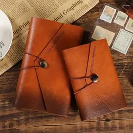 A6/A7 Retro Loose-Leaf Notebook School Office Stationery Diary Notepad Pu Leather Note Book Traveler Journal Planners Gifts