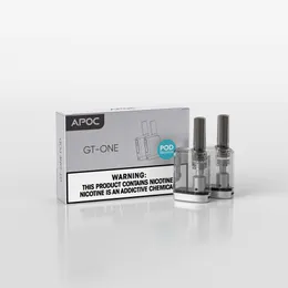 APOC GT ONE POD 2ML Puff Einweg-Vape-Stift, elektronische Zigaretten, Netzspule, wiederaufladbares Gerät, Vape-Kit-Pod