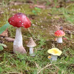 Decorazioni da giardino Fata Decorazione in miniatura Figurine di funghi Vasi per piante decorative per giardino Micro paesaggio fai da te Bonsai Casa delle bambole Ornamento