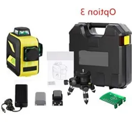 12 Lines 3D Red Green Laser Level 360 Self-leveling Cross Line Suitcase Set Sgsqa