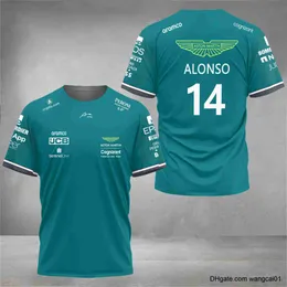 Men's T-Shirts Aston Martin 2023 F1 Team T-shirts Spanish Racing Driver Fernando Alonso 14 and STROLL 18 Hot Sa Oversized T-shirts 411&3