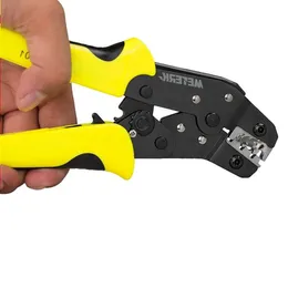 FreeShiping 4 i 1 Multi Tools Wire Crimper Tools Kit Engineering Ratchet Terminal Crimp Plier Wire Crimper Wire Stripper S2 SCREWD XDSJ