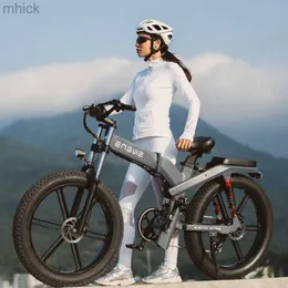 Bikes Electric Bicycle 26Inch 1000W 48V 19AH Folding Lithium Battery Bike Full Shock Absorber 26X4.0 Snow Tire E-bike 3M411