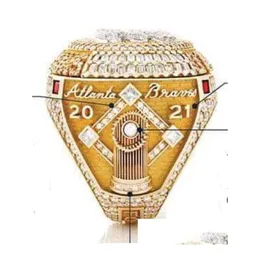 6 Spelarnamn 2021 2022 World Series Baseball Team Championship Ring Man Soler Albies Fried Son Souvenir Men fan Gift Wholesale Champi Dhceg