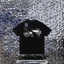 Xinxinbuy Men Designer Tee T Shirt 23ss Paris Peace Gołębi się Drukowanie z krótkim rękawem Bawełni