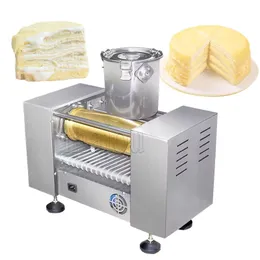 Commerciale Mille Strati Pancake Crepe Cake Machine Mango Durian Spring Roll Skin Crepes Making Maker