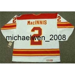 Weng Men Women Youth 2018 Custom Bramkarz Cut al Macinnis 1989 CCM Vintage Home Hockey Jersey All Szyty Nazwa Dowolna numer