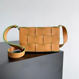 Bolsa de mensageiro de grife 23 cm de luxo saco de ombro de luxo 10a espelho de qualidade saco de tricô de lamblbody saco de tricô com caixa b13v