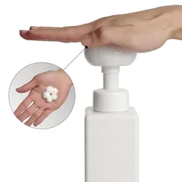 Sıvı Sabun Dispenser Şişe Köpük Losyonları Doldurulabilir Çiçek Pompası Kafa Şampuanı Kozmetik Boş 250ml 300ml320o