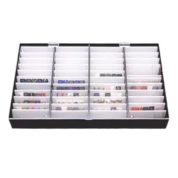 Nail Practice Display 44 Grids Fake Tips Color Holder Storage Box for Nails Art Decoration Container 231110