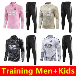 2023 2024 Modric Bellingham Football Training Suit 23/24 Futbol Strike Drill Vini Jr。 Rodrygo Hombres Ninos Long Sleeve Jogging Futbol Chandal Men Kids