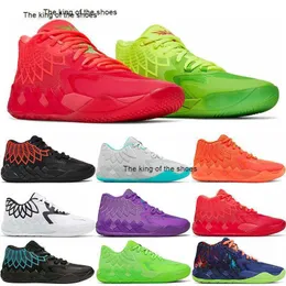 2023MB.01 Shoesshoes Mens Ball MB.01 كرة السلة MB01 Sneakers Ufo Queen City Not From Here Green Gecko Galaxy Rick و Morty Rock Ridge Man Trainers Lamelo Shoe