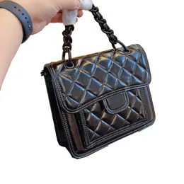 Chanelness Genuine Designer Leather New Handbag Diamond Lattice Chain Shoulder Bag Large Capacity Double Letter French Brand High Quality Messenger Bag