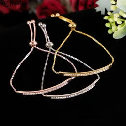 Charm Armband Fashion Crystal Tennis Armband Micro-inlaid Cubic Zirconia Chain Bange For Women Girls Daily Wear Party Jewets Gifts
