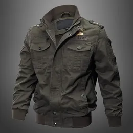 Jaquetas masculinas primavera e outono desgaste militar fantasia jaqueta de algodão pelúcia roupas de trabalho grande casaco moda tendência outwear 231110