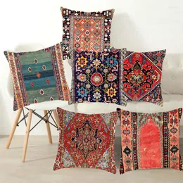 Poduszka obudowa w stylu artystycznym okładka poduszka etniczna poduszka 45 45 cm sofa lędźwiowa rzuć domową dekorację