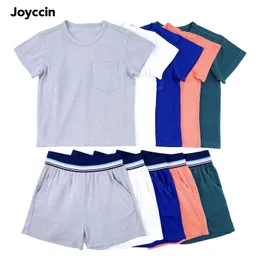 Kläder sätter Joyccin Stranger Things Kids Leisure Suits Småbarn Boy Baby Unisex Casual Plain Tracksuit 2sts Basic Soft Pyjamas 230411