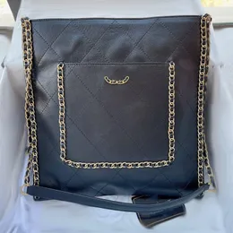 Airport Bag Chain Bag 30cm Stylish Womens Shoulder Bag Leather Diamond Cutout Hardware Metal Buckle Luxury Handbag Matelasse Chain Underarm Bags Black Sacoche